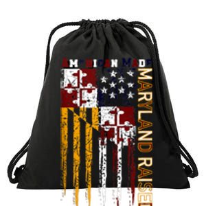 American Made Maryland Raised Drawstring Bag