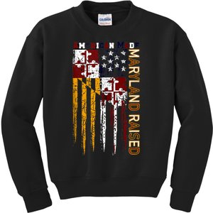 American Made Maryland Raised Kids Sweatshirt