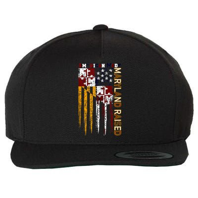 American Made Maryland Raised Wool Snapback Cap