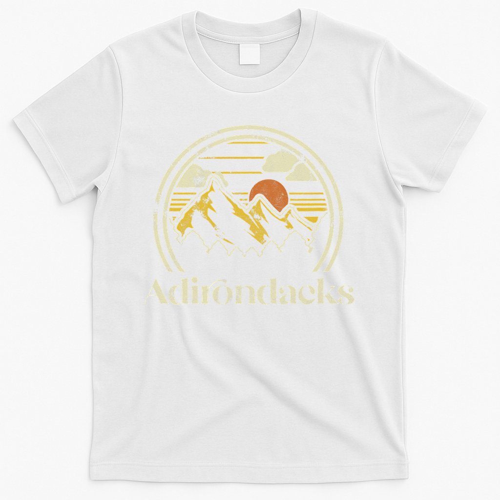 Adirondacks Mountains New York Vintage Hiking Camp Retro T-Shirt