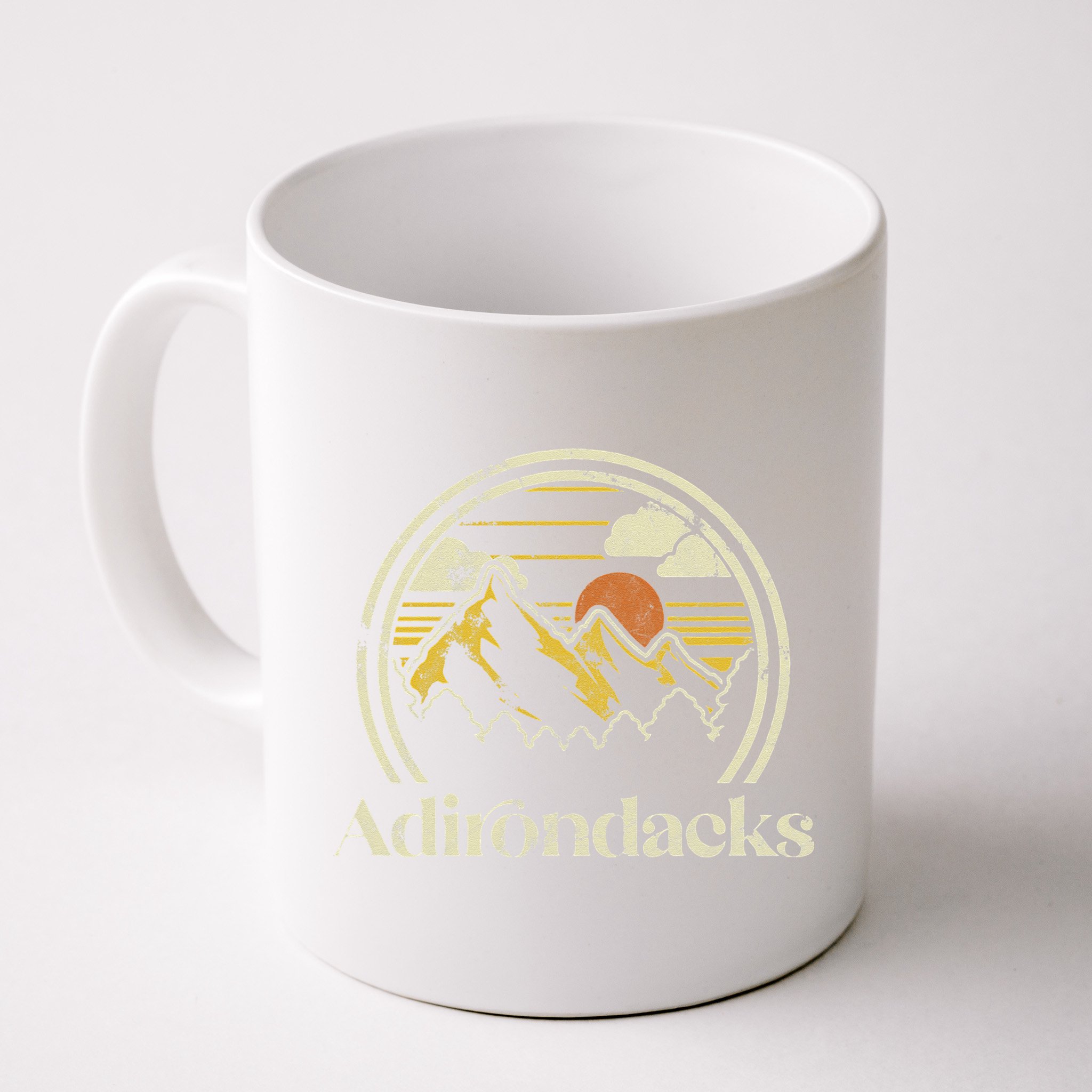 Adirondacks Mountains New York Vintage Hiking Camp Retro Mug