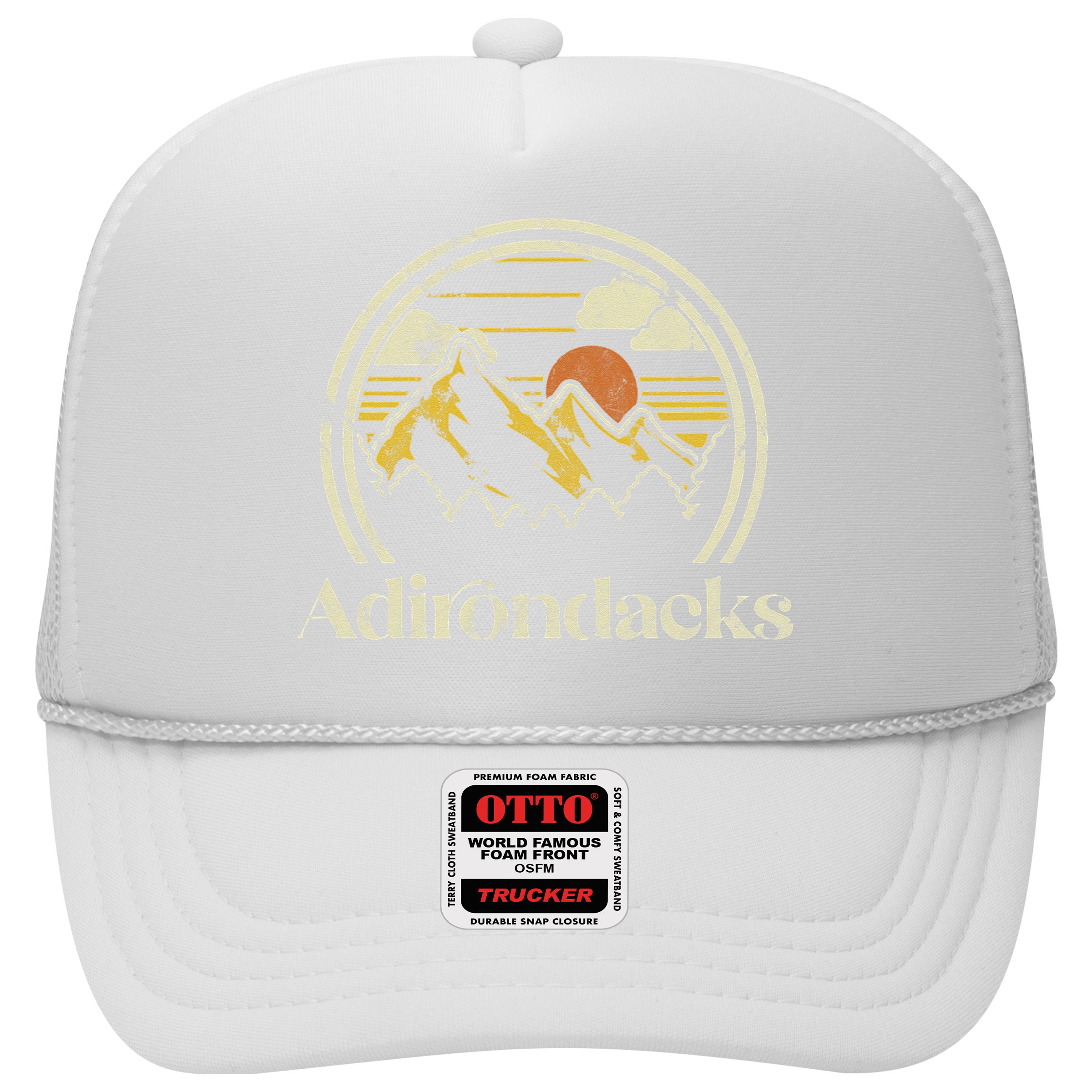 Adirondacks Mountains New York Vintage Hiking Camp Retro Hat