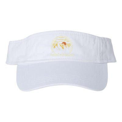 Adirondacks Mountains New York Vintage Hiking Camp Retro Visor