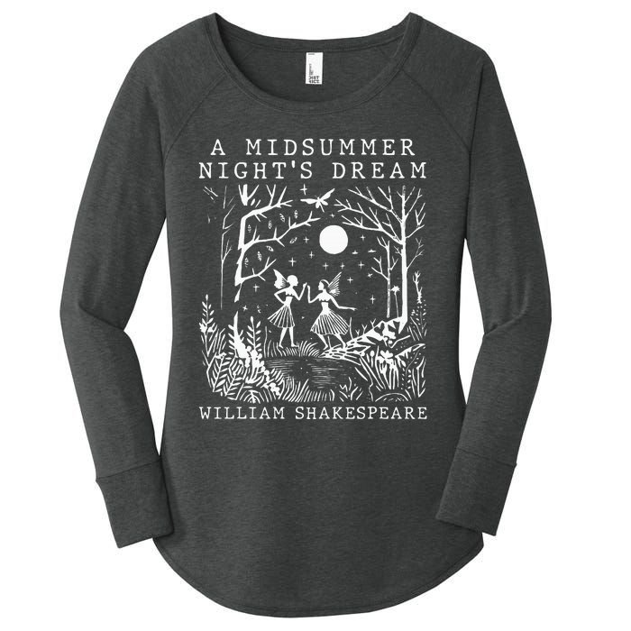 A Midsummer Nights Dream Shakespeare Women's Perfect Tri Tunic Long Sleeve Shirt