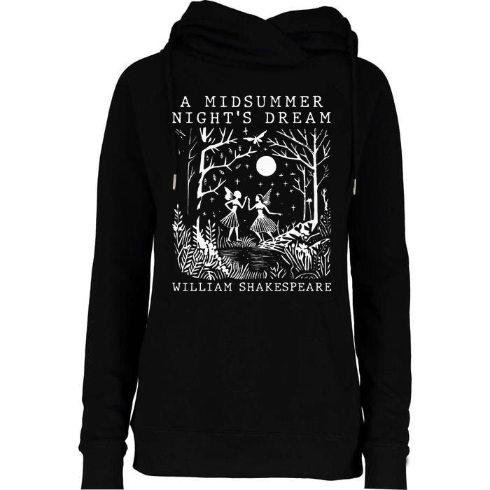 A Midsummer Nights Dream Shakespeare Womens Funnel Neck Pullover Hood