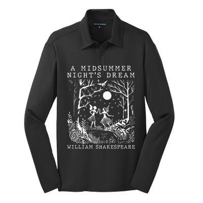 A Midsummer Nights Dream Shakespeare Silk Touch Performance Long Sleeve Polo