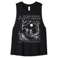 A Midsummer Nights Dream Shakespeare Women's Racerback Cropped Tank