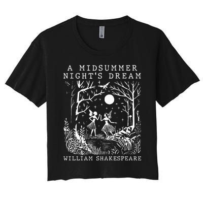 A Midsummer Nights Dream Shakespeare Women's Crop Top Tee