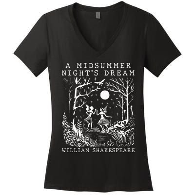 A Midsummer Nights Dream Shakespeare Women's V-Neck T-Shirt