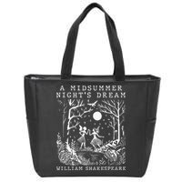 A Midsummer Nights Dream Shakespeare Zip Tote Bag
