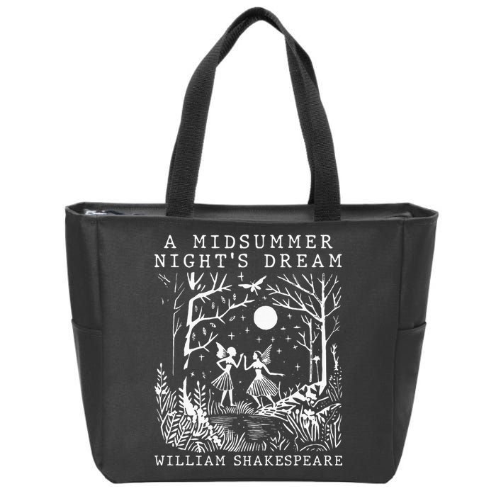 A Midsummer Nights Dream Shakespeare Zip Tote Bag