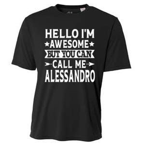 Alessandro Men Name Hello Im Awesome Call Me Alessandro Cooling Performance Crew T-Shirt