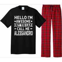 Alessandro Men Name Hello Im Awesome Call Me Alessandro Pajama Set