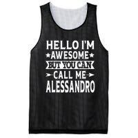 Alessandro Men Name Hello Im Awesome Call Me Alessandro Mesh Reversible Basketball Jersey Tank