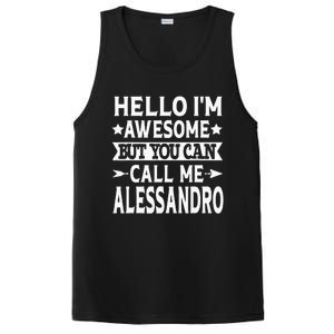 Alessandro Men Name Hello Im Awesome Call Me Alessandro PosiCharge Competitor Tank