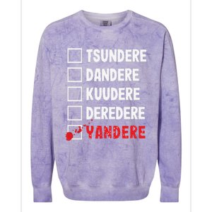 Anime & Manga Notice Me Senpai Yandere Colorblast Crewneck Sweatshirt