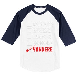 Anime & Manga Notice Me Senpai Yandere Baseball Sleeve Shirt