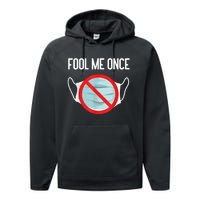 Anti Mask No More Masks I Will Not Comply Stop Mask Wearing Performance Fleece Hoodie