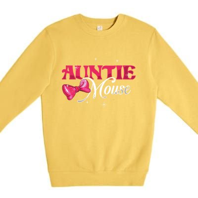 Auntie Mouse Niece Nephew Aunt Meaningful Gift Premium Crewneck Sweatshirt