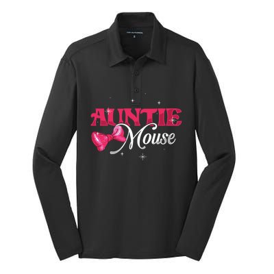 Auntie Mouse Niece Nephew Aunt Meaningful Gift Silk Touch Performance Long Sleeve Polo