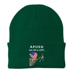 Apush Me Off A Cliff 2024 Ap Exam For Students Funny Knit Cap Winter Beanie