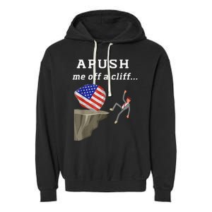 Apush Me Off A Cliff 2024 Ap Exam For Students Funny Garment-Dyed Fleece Hoodie