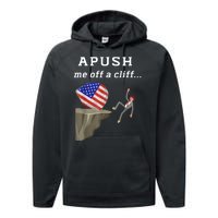 Apush Me Off A Cliff 2024 Ap Exam For Students Funny Performance Fleece Hoodie