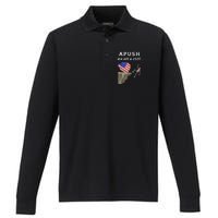 Apush Me Off A Cliff 2024 Ap Exam For Students Funny Performance Long Sleeve Polo