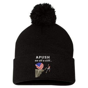 Apush Me Off A Cliff 2024 Ap Exam For Students Funny Pom Pom 12in Knit Beanie