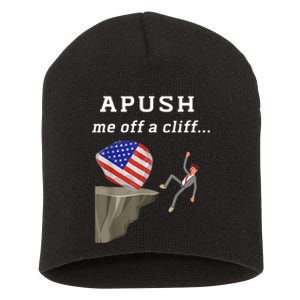 Apush Me Off A Cliff 2024 Ap Exam For Students Funny Short Acrylic Beanie