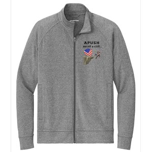 Apush Me Off A Cliff 2024 Ap Exam For Students Funny Stretch Full-Zip Cadet Jacket