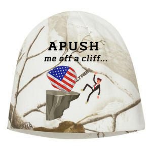 Apush Me Off A Cliff 2024 Ap Exam For Students Funny Kati - Camo Knit Beanie