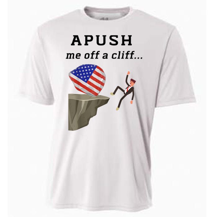 Apush Me Off A Cliff 2024 Ap Exam For Students Funny Cooling Performance Crew T-Shirt