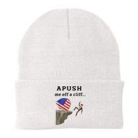 Apush Me Off A Cliff 2024 Ap Exam For Students Funny Knit Cap Winter Beanie