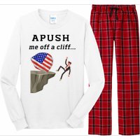 Apush Me Off A Cliff 2024 Ap Exam For Students Funny Long Sleeve Pajama Set