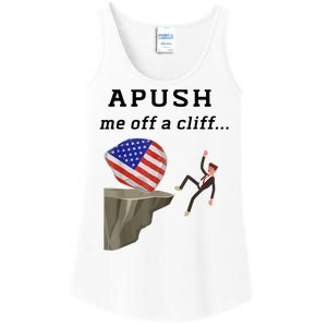 Apush Me Off A Cliff 2024 Ap Exam For Students Funny Ladies Essential Tank