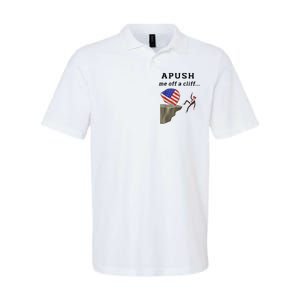 Apush Me Off A Cliff 2024 Ap Exam For Students Funny Softstyle Adult Sport Polo