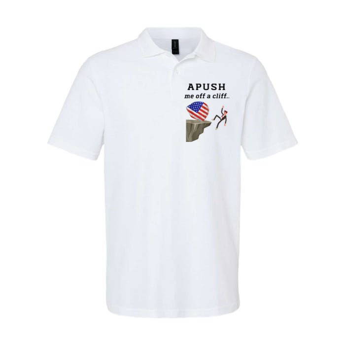 Apush Me Off A Cliff 2024 Ap Exam For Students Funny Softstyle Adult Sport Polo