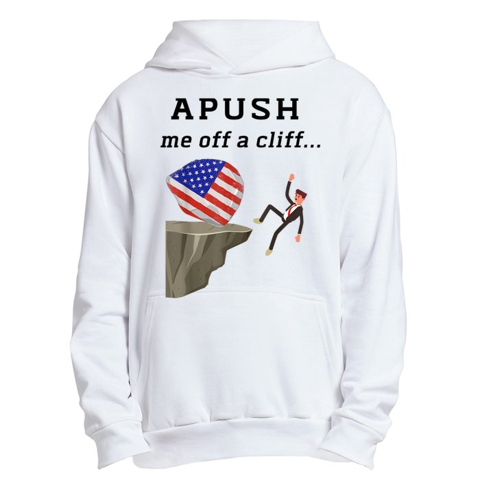 Apush Me Off A Cliff 2024 Ap Exam For Students Funny Urban Pullover Hoodie