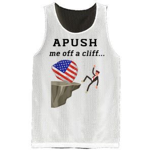 Apush Me Off A Cliff 2024 Ap Exam For Students Funny Mesh Reversible Basketball Jersey Tank