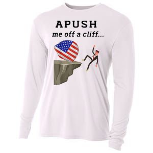 Apush Me Off A Cliff 2024 Ap Exam For Students Funny Cooling Performance Long Sleeve Crew