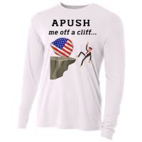 Apush Me Off A Cliff 2024 Ap Exam For Students Funny Cooling Performance Long Sleeve Crew