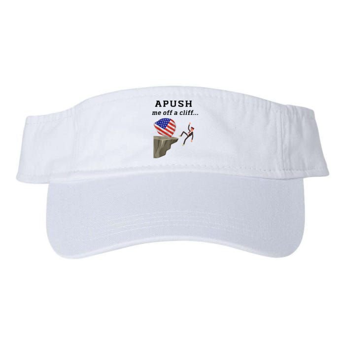 Apush Me Off A Cliff 2024 Ap Exam For Students Funny Valucap Bio-Washed Visor