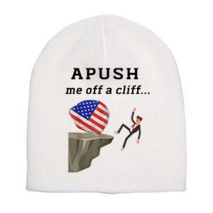 Apush Me Off A Cliff 2024 Ap Exam For Students Funny Short Acrylic Beanie