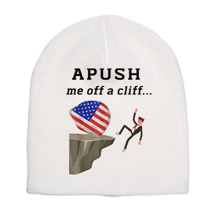 Apush Me Off A Cliff 2024 Ap Exam For Students Funny Short Acrylic Beanie