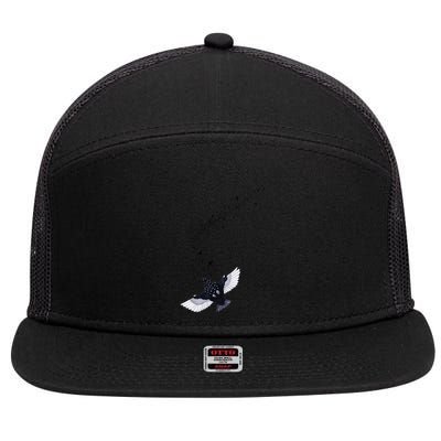 A Murmuration Of Starlings 7 Panel Mesh Trucker Snapback Hat
