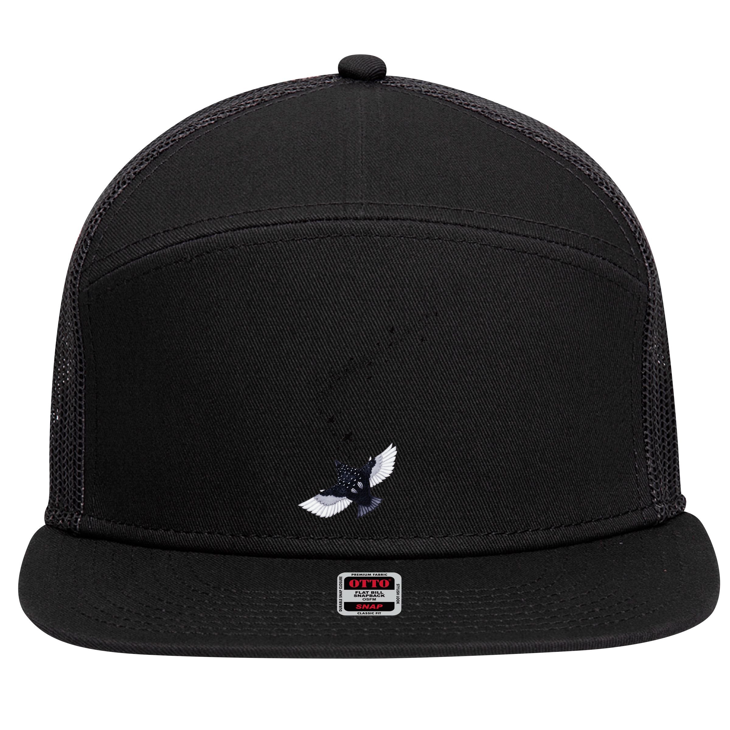 A Murmuration Of Starlings 7 Panel Mesh Trucker Snapback Hat