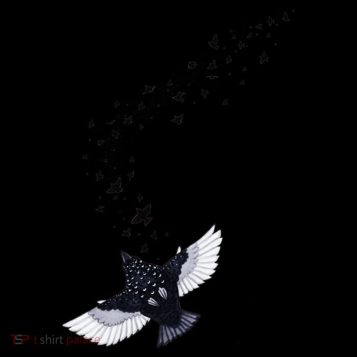 A Murmuration Of Starlings Button