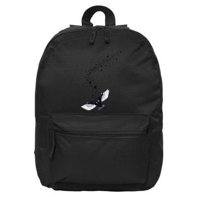 A Murmuration Of Starlings 16 in Basic Backpack