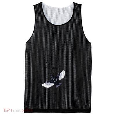A Murmuration Of Starlings Mesh Reversible Basketball Jersey Tank